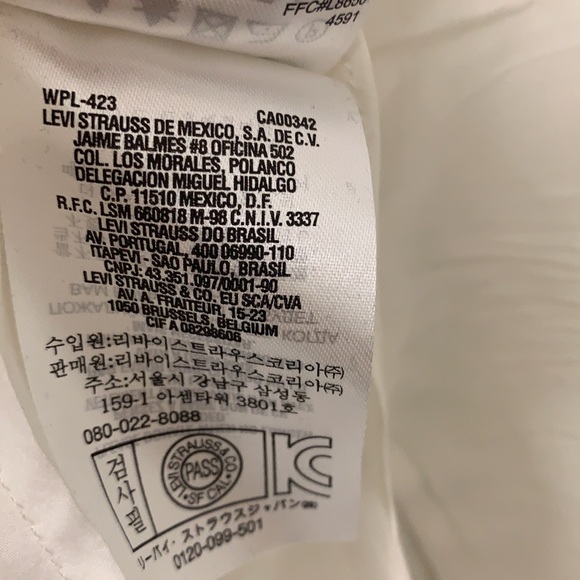 White cotton/ silk blouse size: XS - Picture 10 of 10